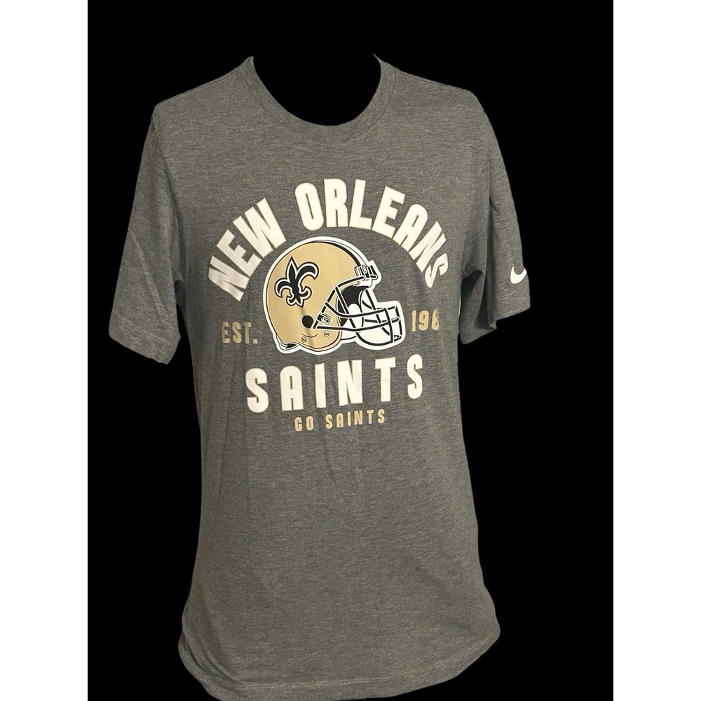 New Orlean Saints Gray The Nike Tee‎ Men's Size Small NFL Football